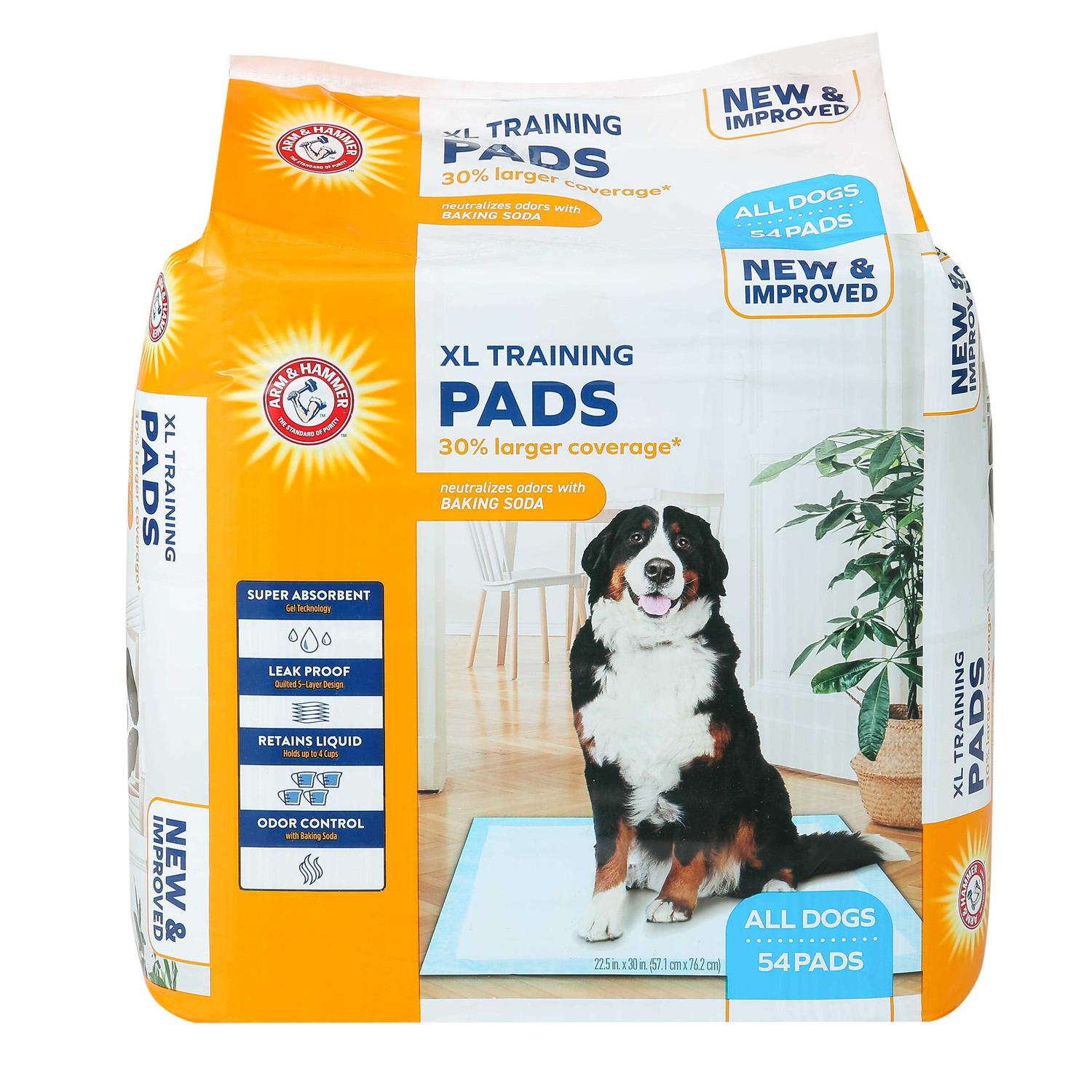 Arm & Hammer for Dogs XL Training Pads 30% Larger Coverage New & Improved Super Absorbent - Pet Supplies online store
