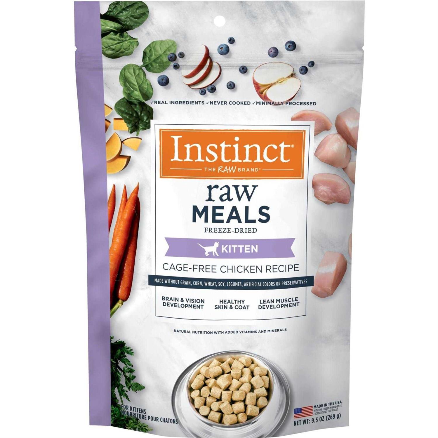 Instinct Cage-Free Chicken Recipe Raw Meals Freeze Dried Kitten Food - Pet Supplies online store