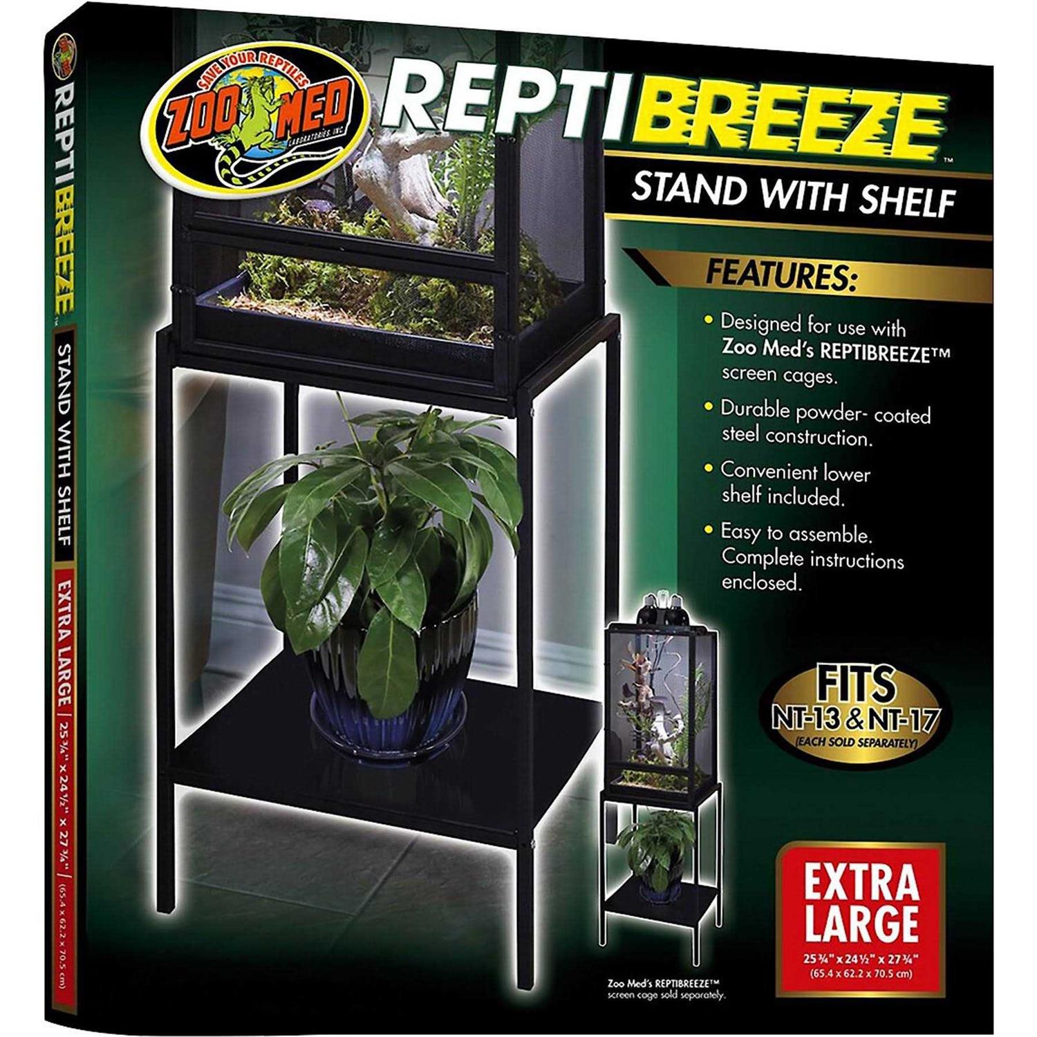 Zoo Med ReptiBreeze Stand with Shelf - Pet Supplies online store