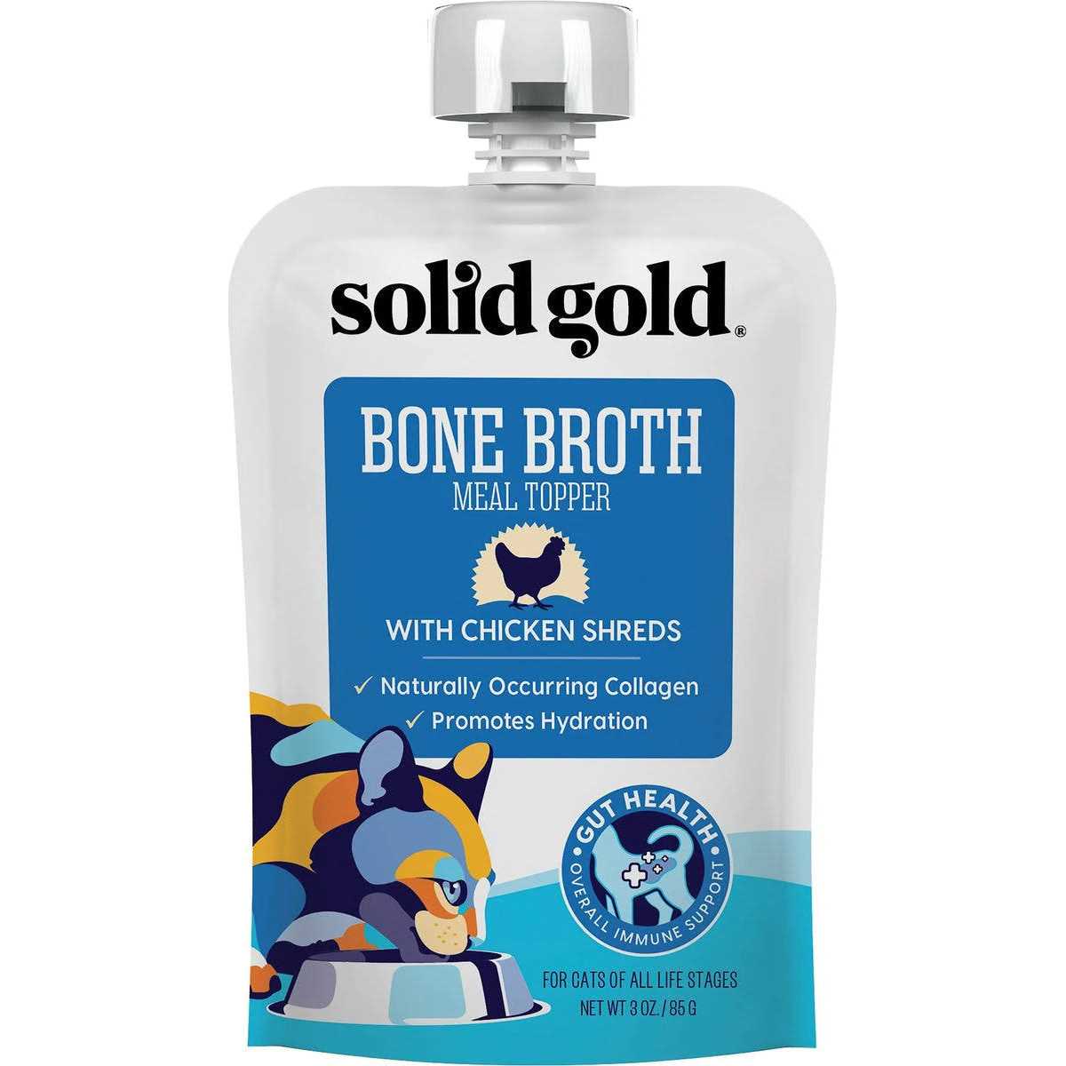 Solid Gold Bone Broth Shreds Meal Topper - Pet Supplies online store