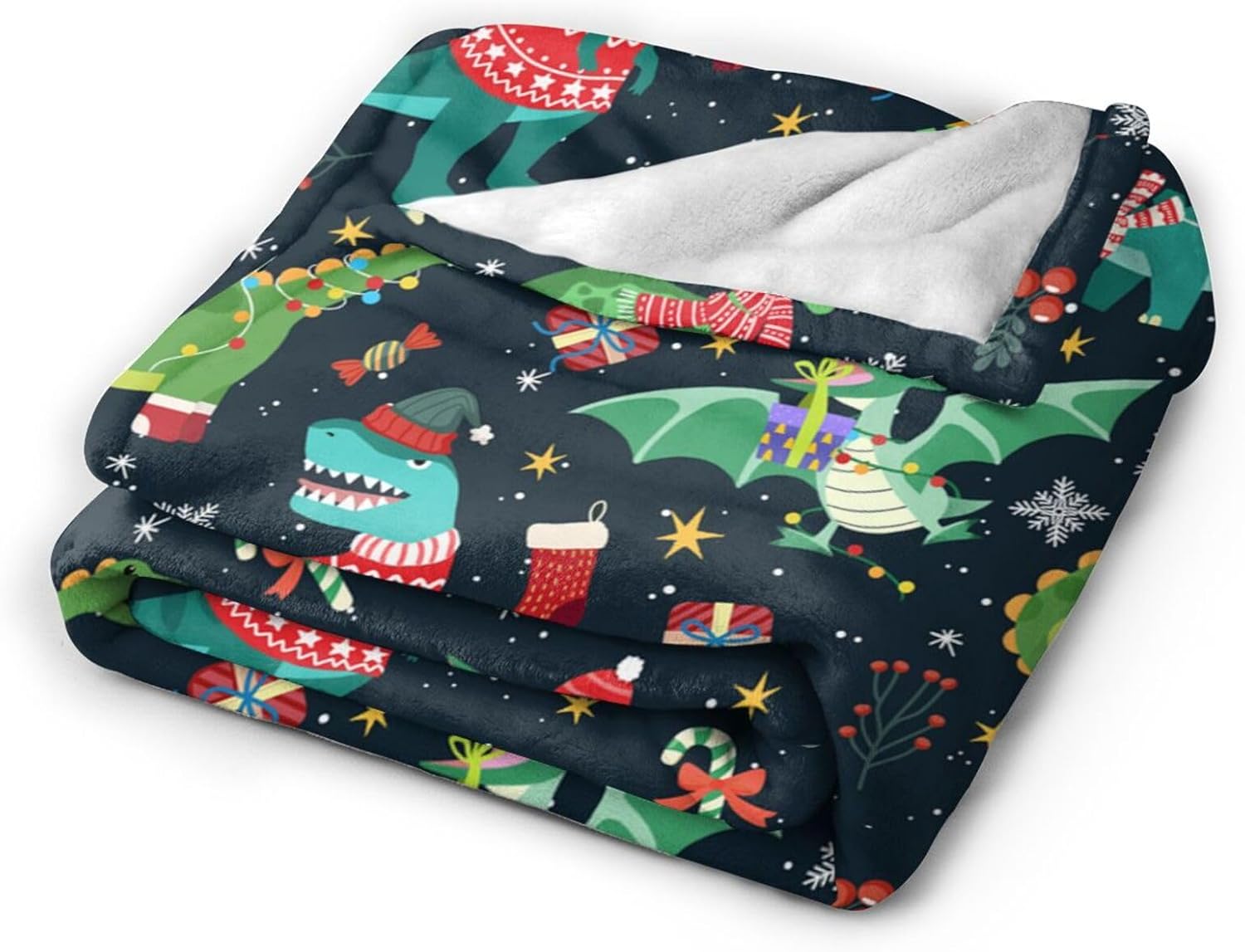 Christmas Dinosaur Blanket 40