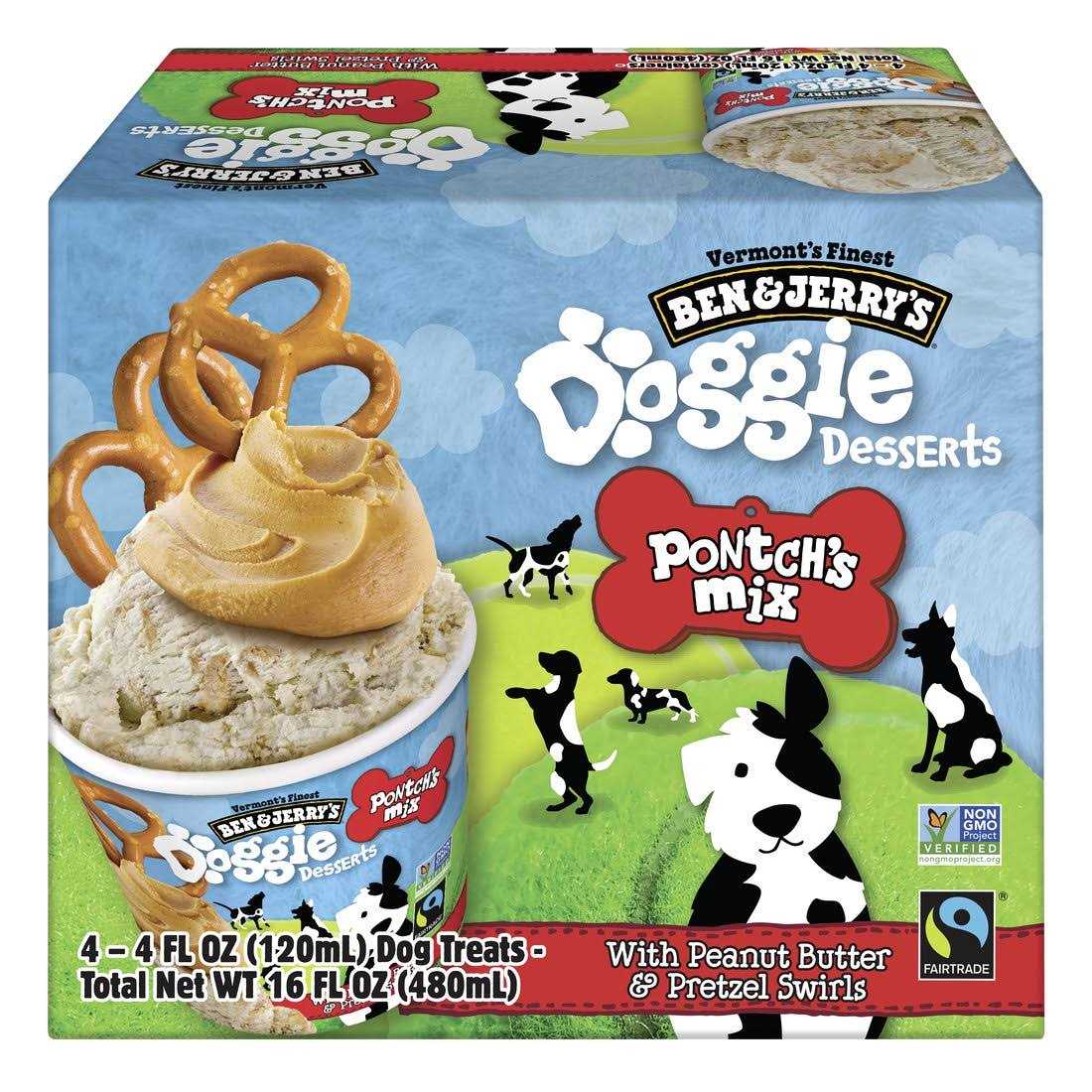 Ben & Jerry's Pontch's Mix Doggie Desserts Frozen Dog - Pet Supplies online store