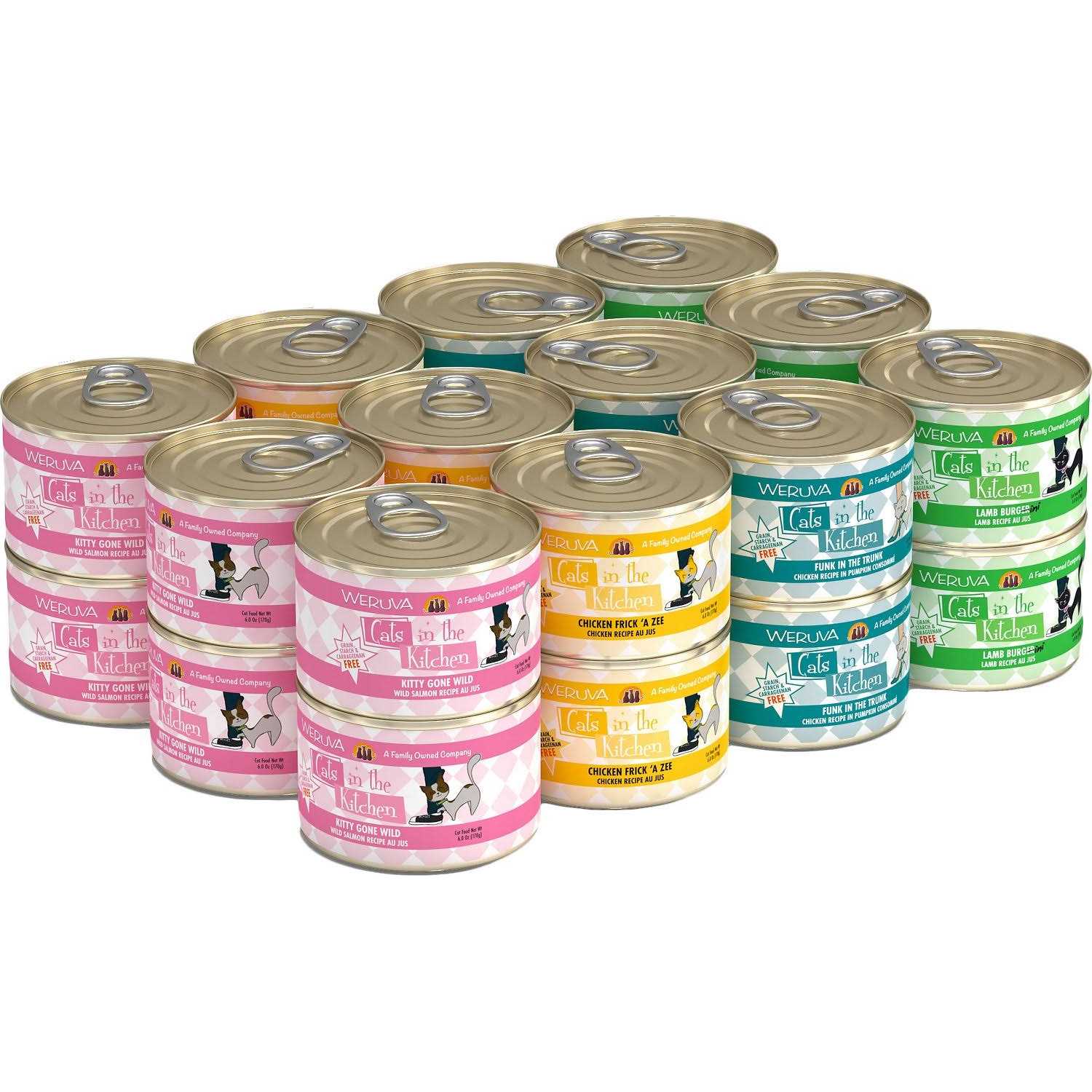 Weruva Cats in the Kitchen Cuties Cat Food Variety Pack - Pet Supplies online store