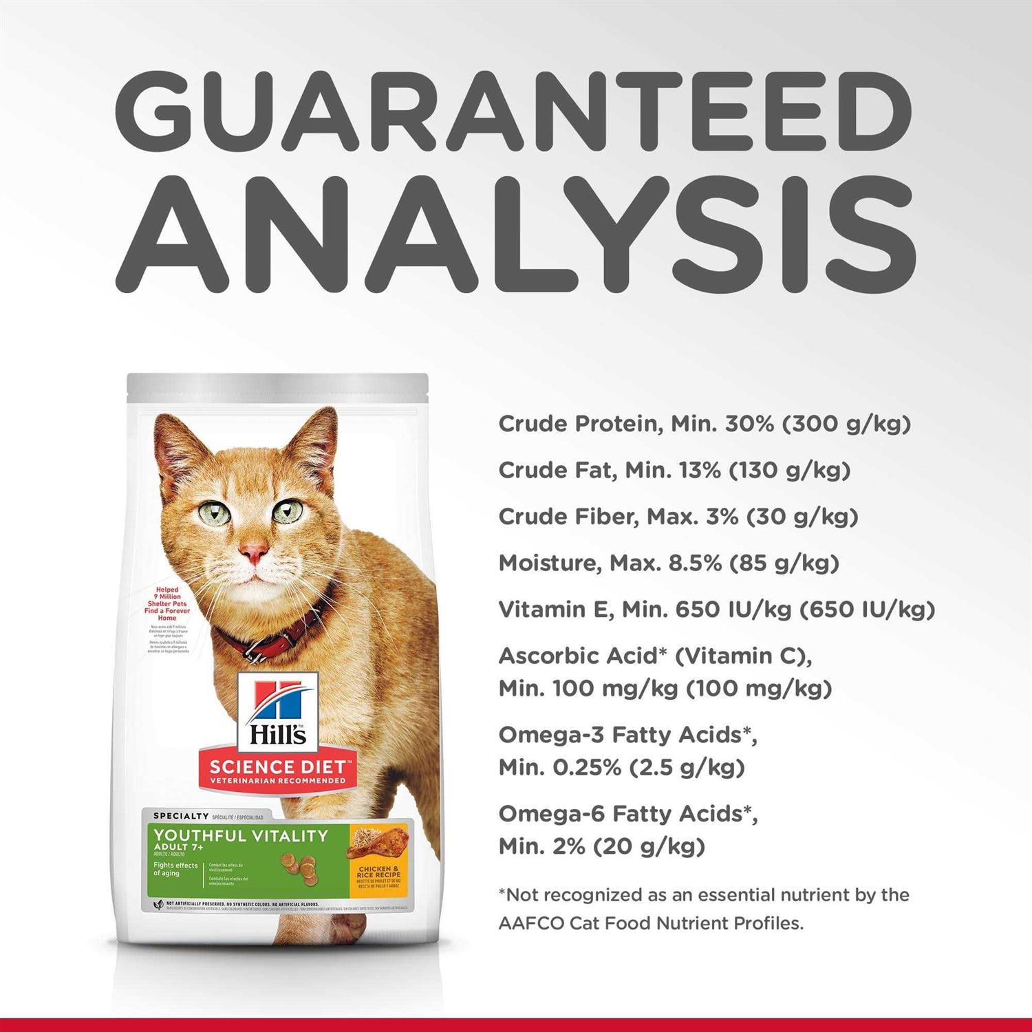 Hill's Science Diet Adult 7+ Senior Vitality Dry Cat Food - Pet Supplies online store