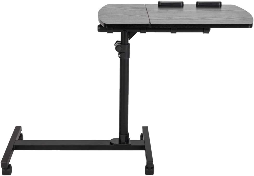 Lots Mili Four-Wheel Multifunctional Flat Surface Lifting Computer Desk Black