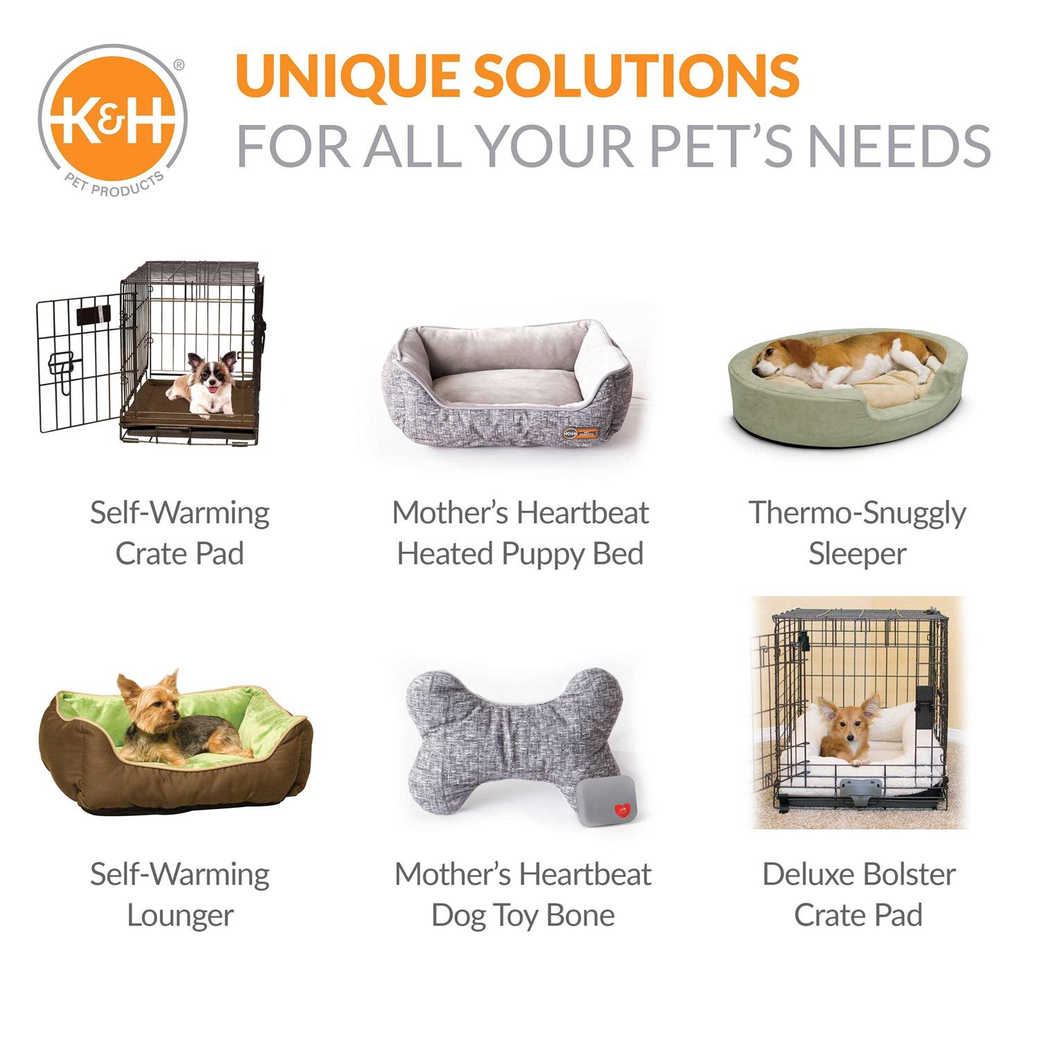 K&H Pet Products Mother's Heartbeat Puppy Crate Pad - Pet Supplies online store