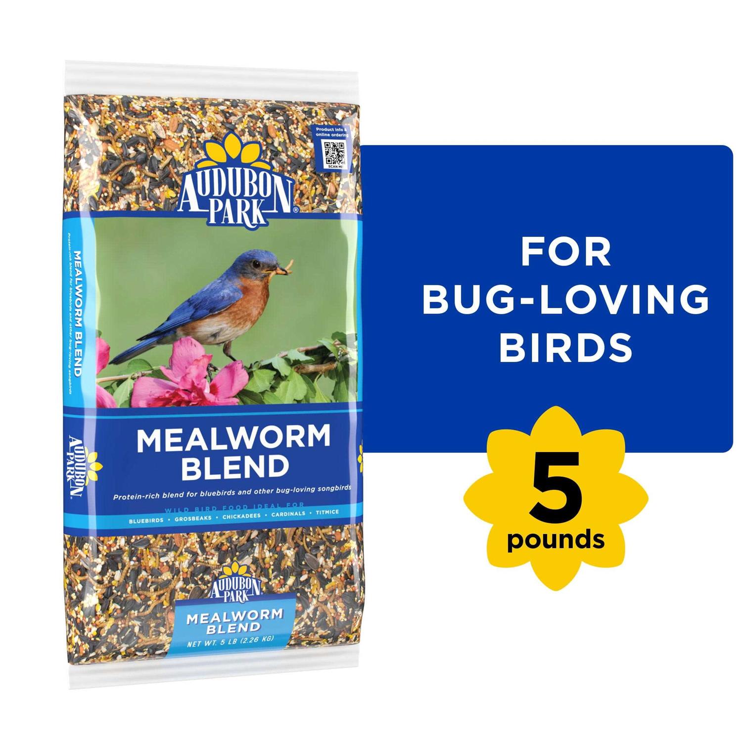 Audubon Park Mealworm Blend Wild Bird Food - Pet Supplies online store