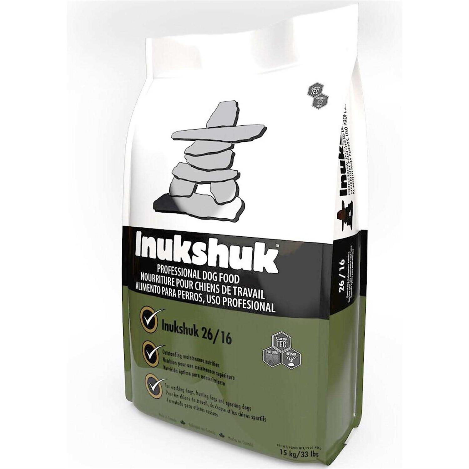 Inukshuk 26/16 Dog Food 33lb - Pet Supplies online store
