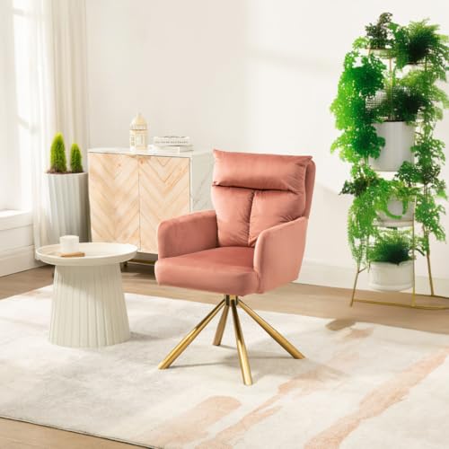 Nicbex Modern Accent Chair Living Room Chairs Velvet Contemporary High-Back Upholstered Swivel Accent Chair,Green