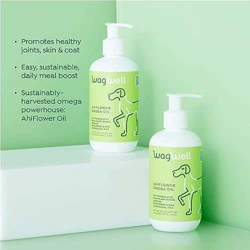 Ahiflower Omega Oil For Dogs | Wagwell Pet - Pet Supplies online store