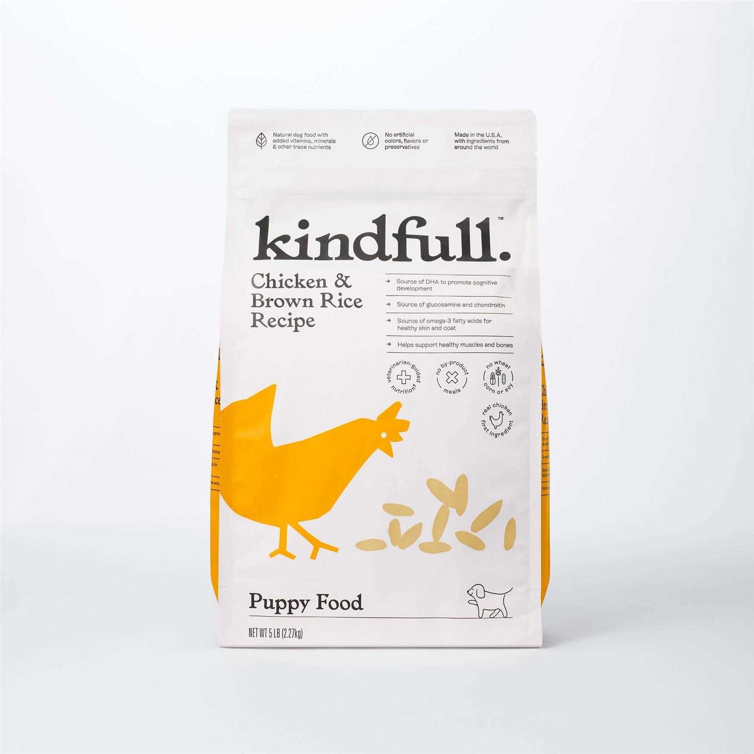 Kindfull Chicken and Brown Rice Puppy Recipe Dry Dog Food - Pet Supplies online store