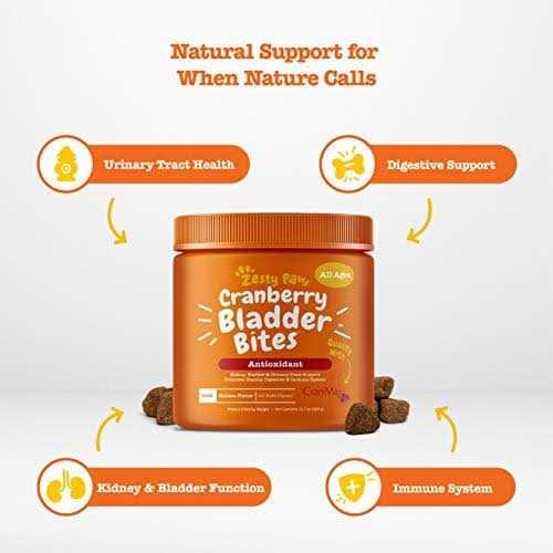 Zesty Paws Cranberry Bladder Bites for Dogs - Pet Supplies online store