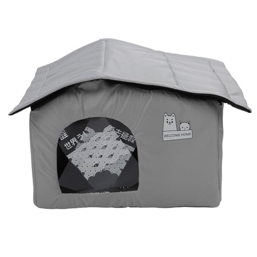 Pet Cooling House,Bite Resistant Oxford Cloth Pet Air Conditioner House with Waterproof Ice Packs Large Dog Shelter Cooling Design Cat House Pet Cave for Kitten Cat Puppy (1)