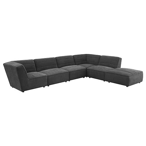 Coaster Sunny 6-Piece Sectional, Dark Charcoal