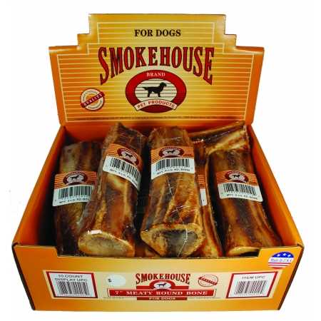 Smokehouse USA 7 Round Marrow Bone Dog Treats, case of 10 - Pet Supplies online store