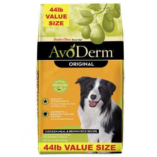 AvoDerm Natural Chicken Meal & Brown Rice Formula Adult Dry Dog Food - Pet Supplies online store