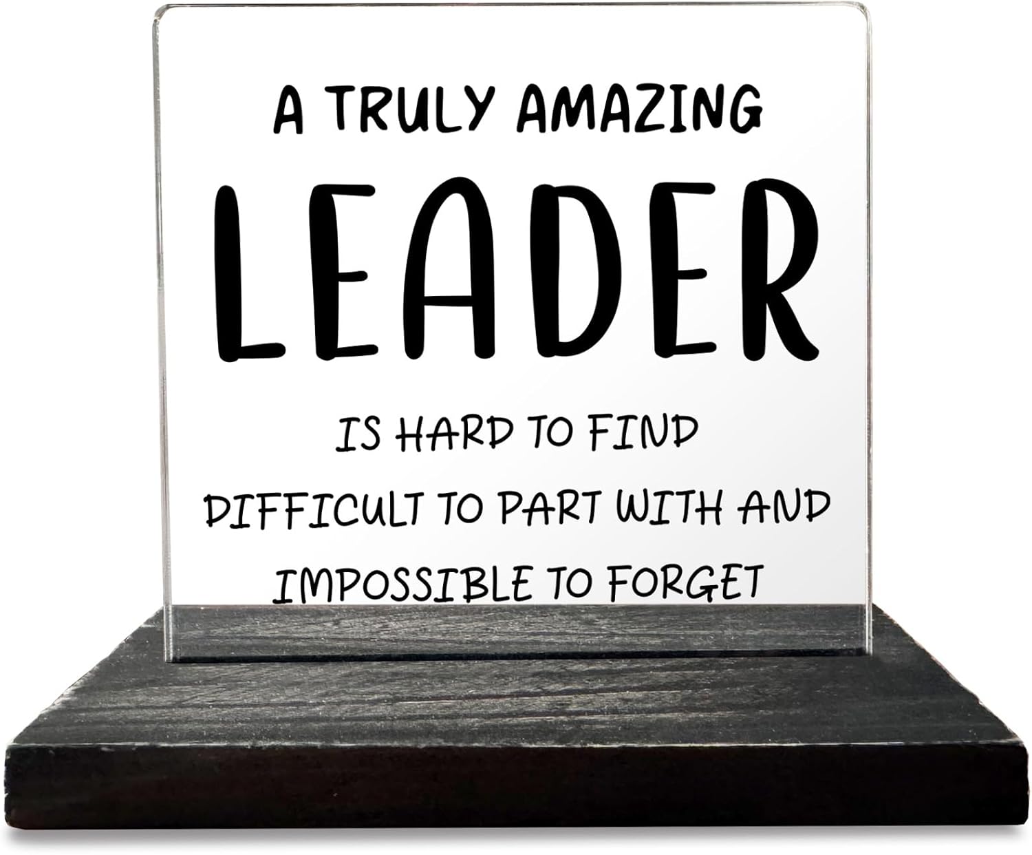 Leader Gifts for Women, Leader Appreciation Gifts, Inspirational Leader Gifts, Thank You Leader Gifts for Manager Boss Mentor Director for Home Office Cubicle Desk Shelf Table Decor Signs GBA62