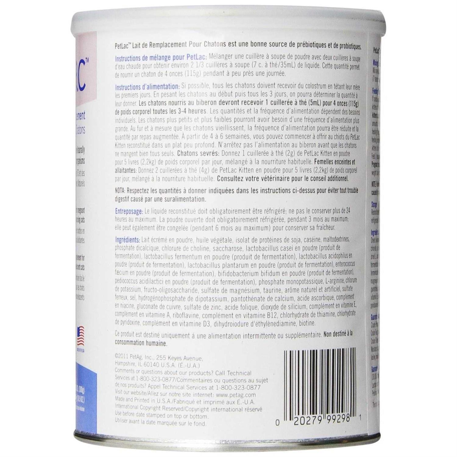 PetAg PetLac Kitten Milk Replacement Powder - Pet Supplies online store