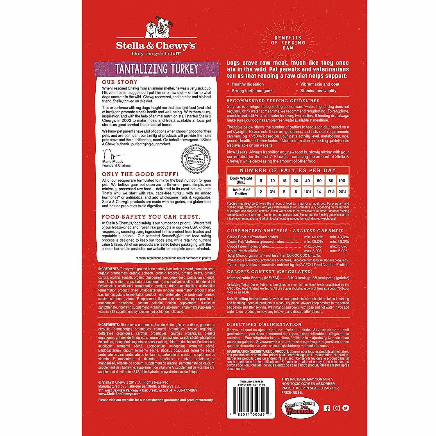 Stella & Chewy's Dinner Patties Freeze-Dried Dog Food Surf 'N Turf - Pet Supplies online store