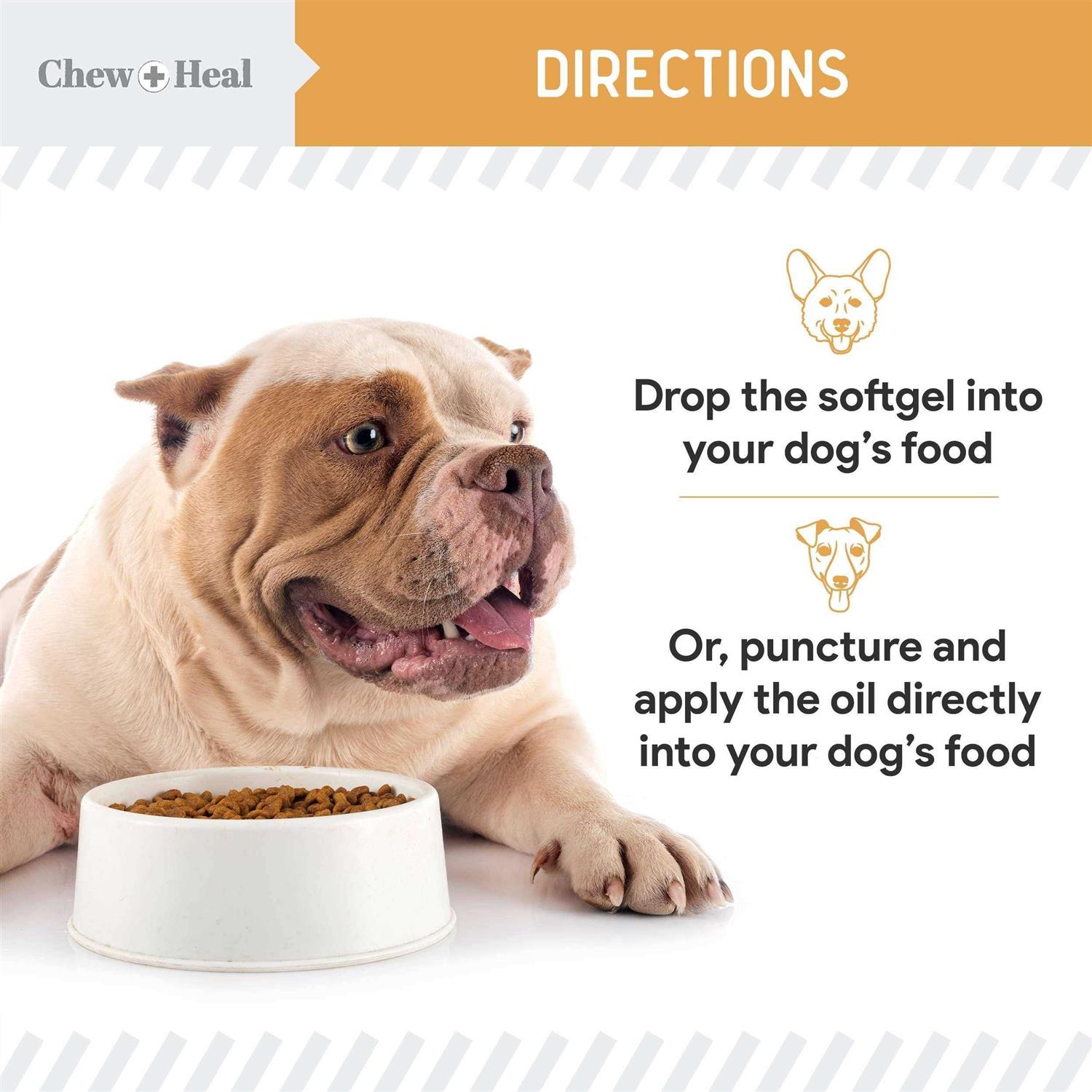 Chew + Heal Omega 3 Fish Oil for Dogs - Pet Supplies online store