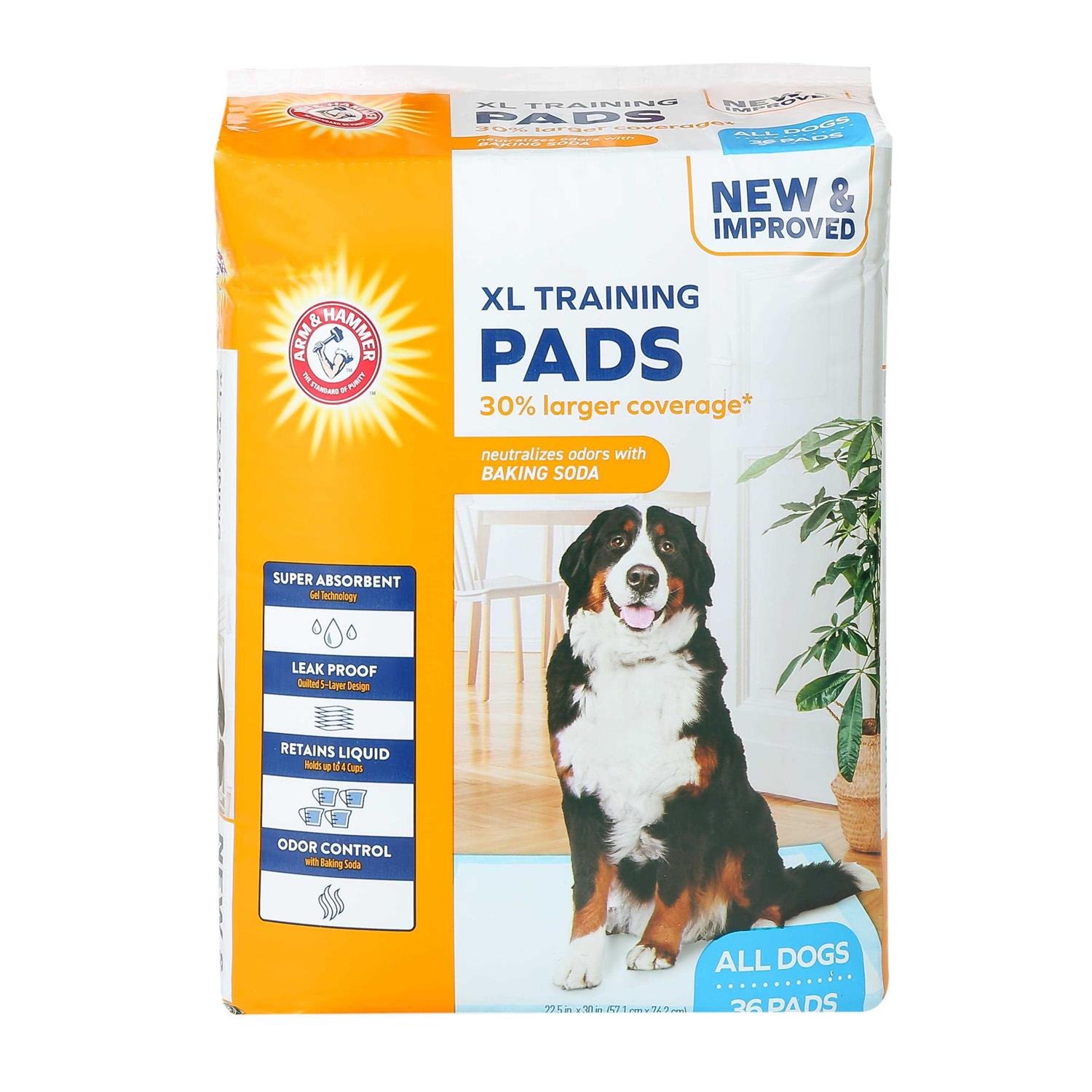 Arm & Hammer for Dogs XL Training Pads 30% Larger Coverage New & Improved Super Absorbent - Pet Supplies online store
