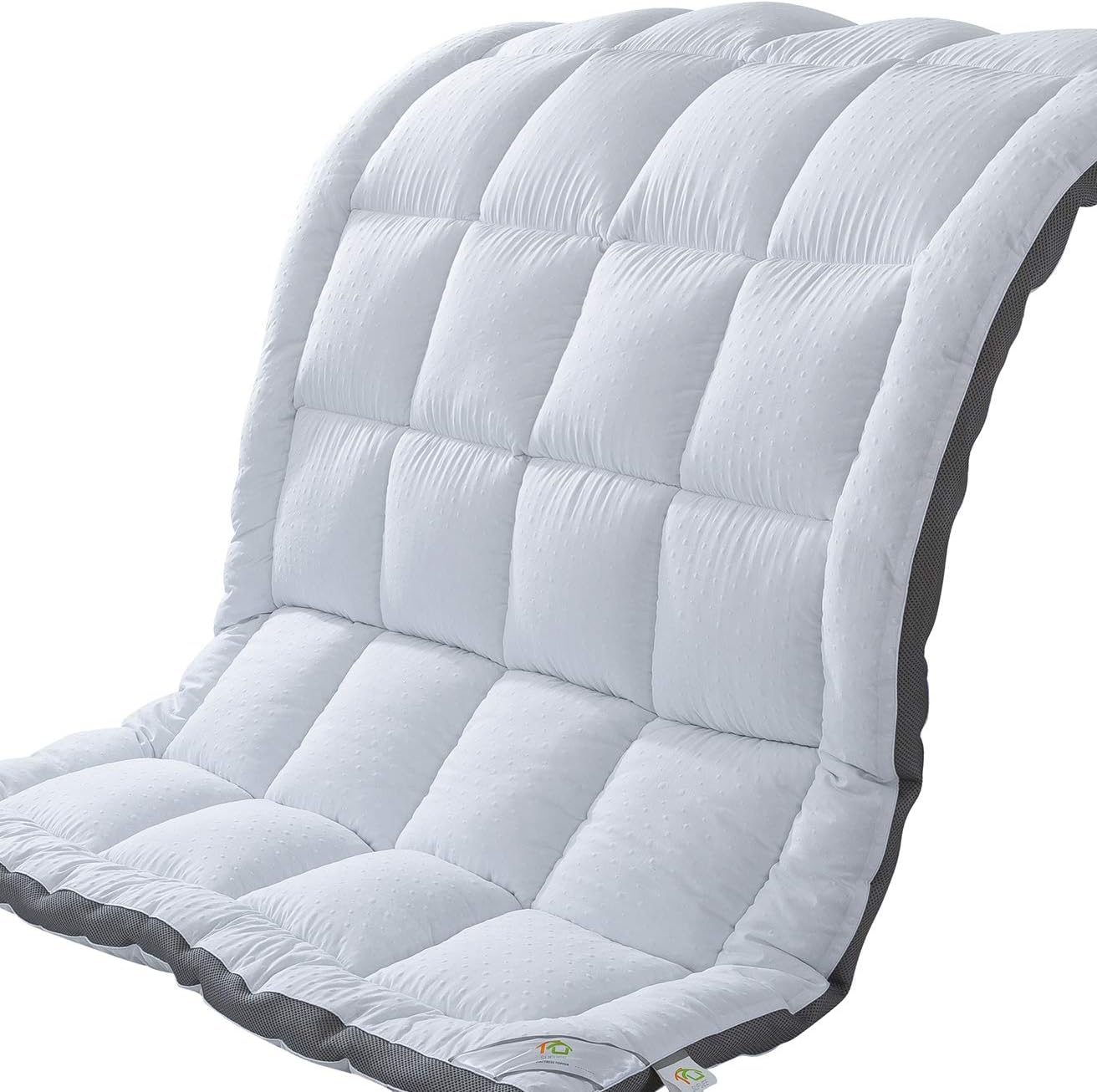 Mattress Topper King & Mattress Pad Protector - Quality Plush Luxury Down Alternative Pillow Top - 2inch Extra Thick Mattress Cover(76