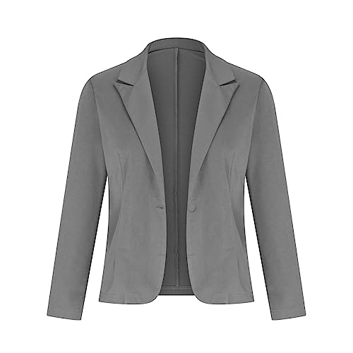 2024 Blazers for Women Dressy Long Sleeve Blazer Jackets Single Button Open Front Suits Professional Office Outfits