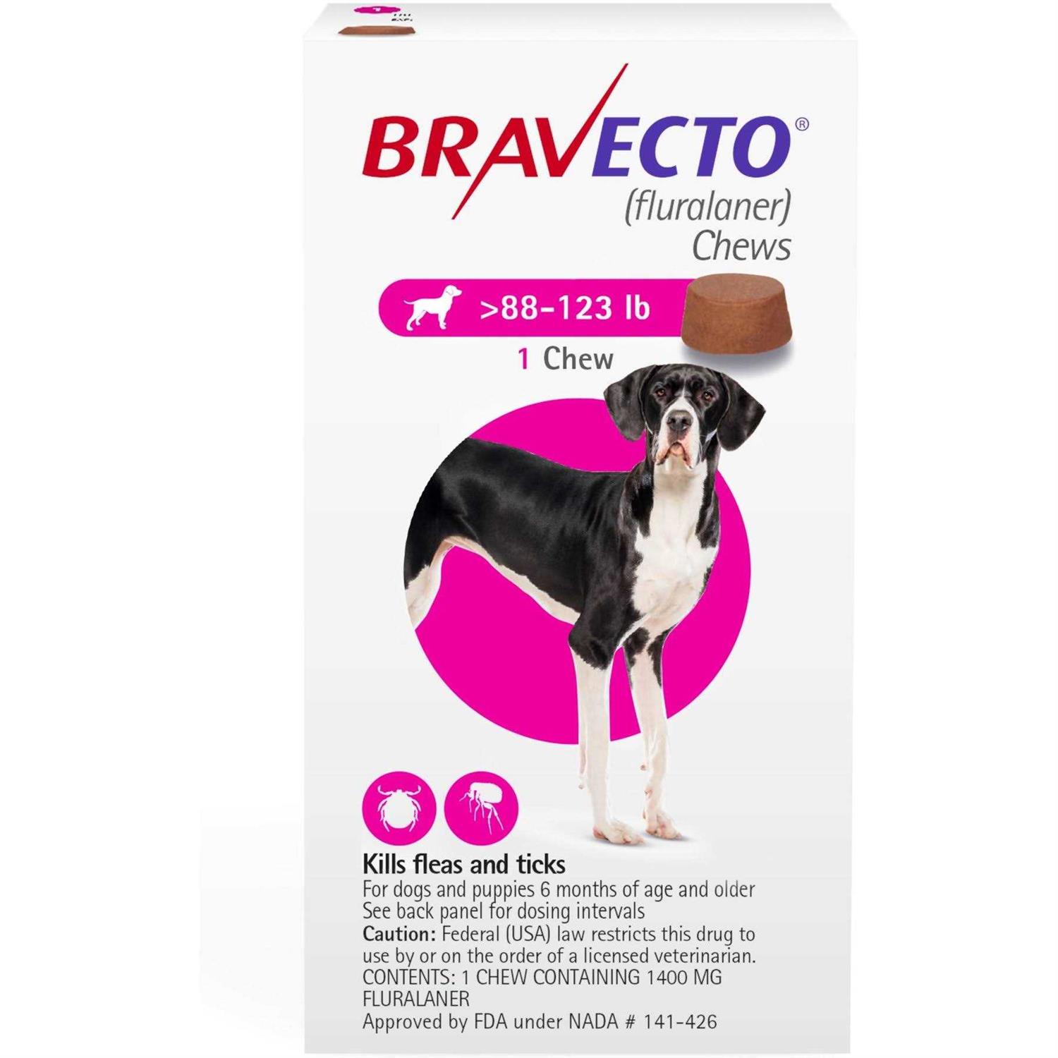 Bravecto Chews 1400mg - Pet Supplies online store