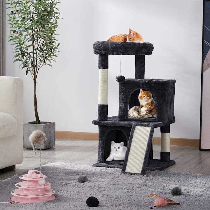 Topeakmart Cat Tree with 2 Condos - Pet Supplies online store