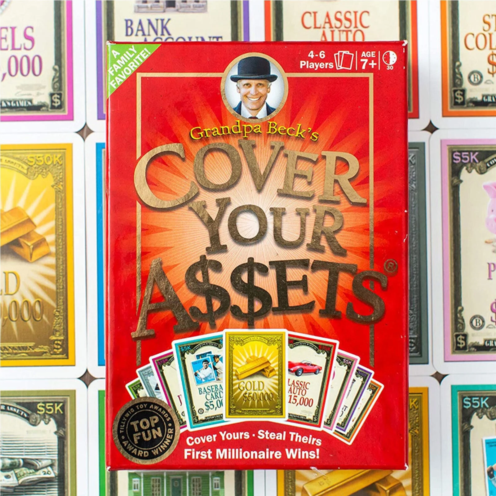 Grandpa Becks Cover Your Assets Card Game Fun Family-Friendly Set Collecting Toy