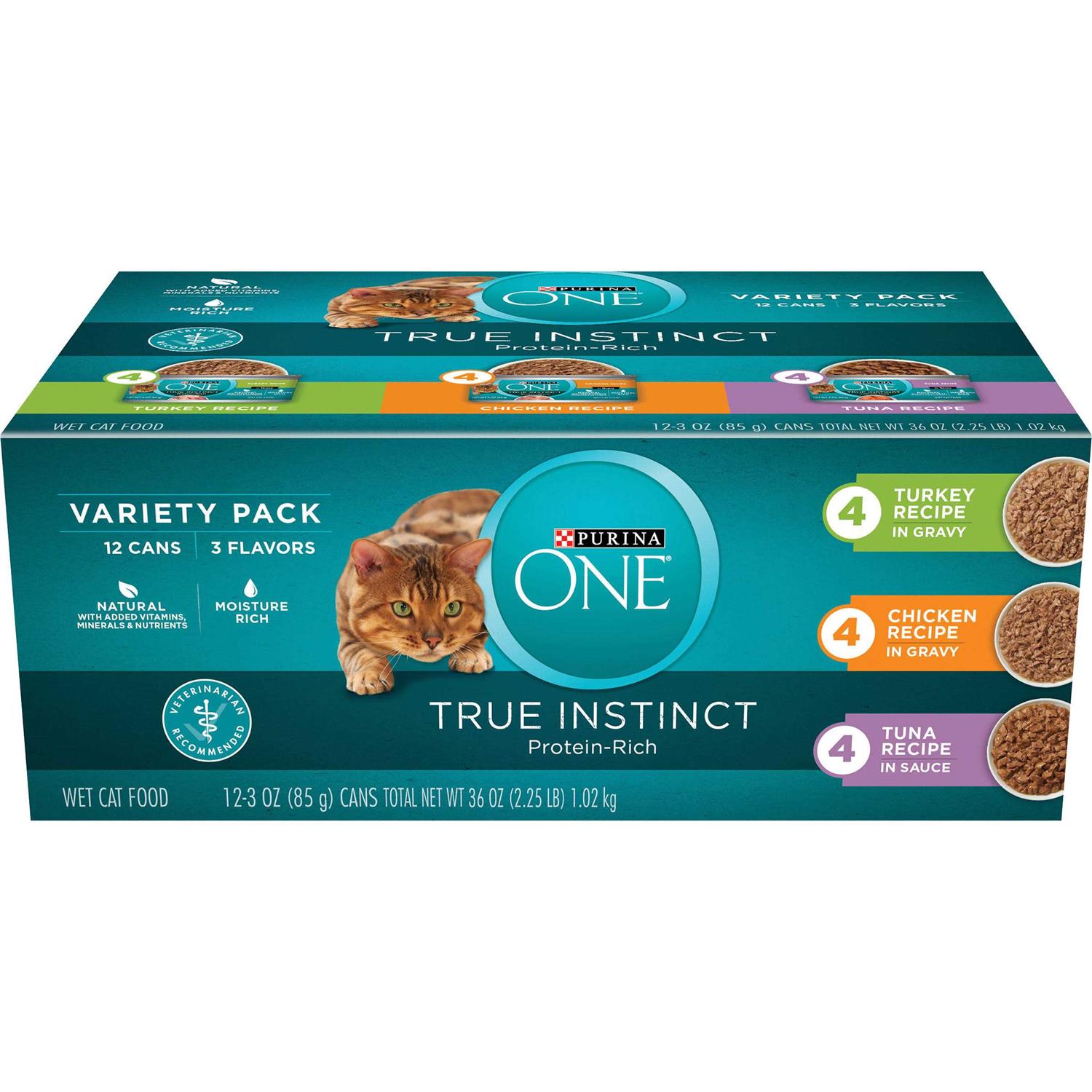 Purina ONE True Instinct Variety Pack Chicken Wet Cat Food - Pet Supplies online store