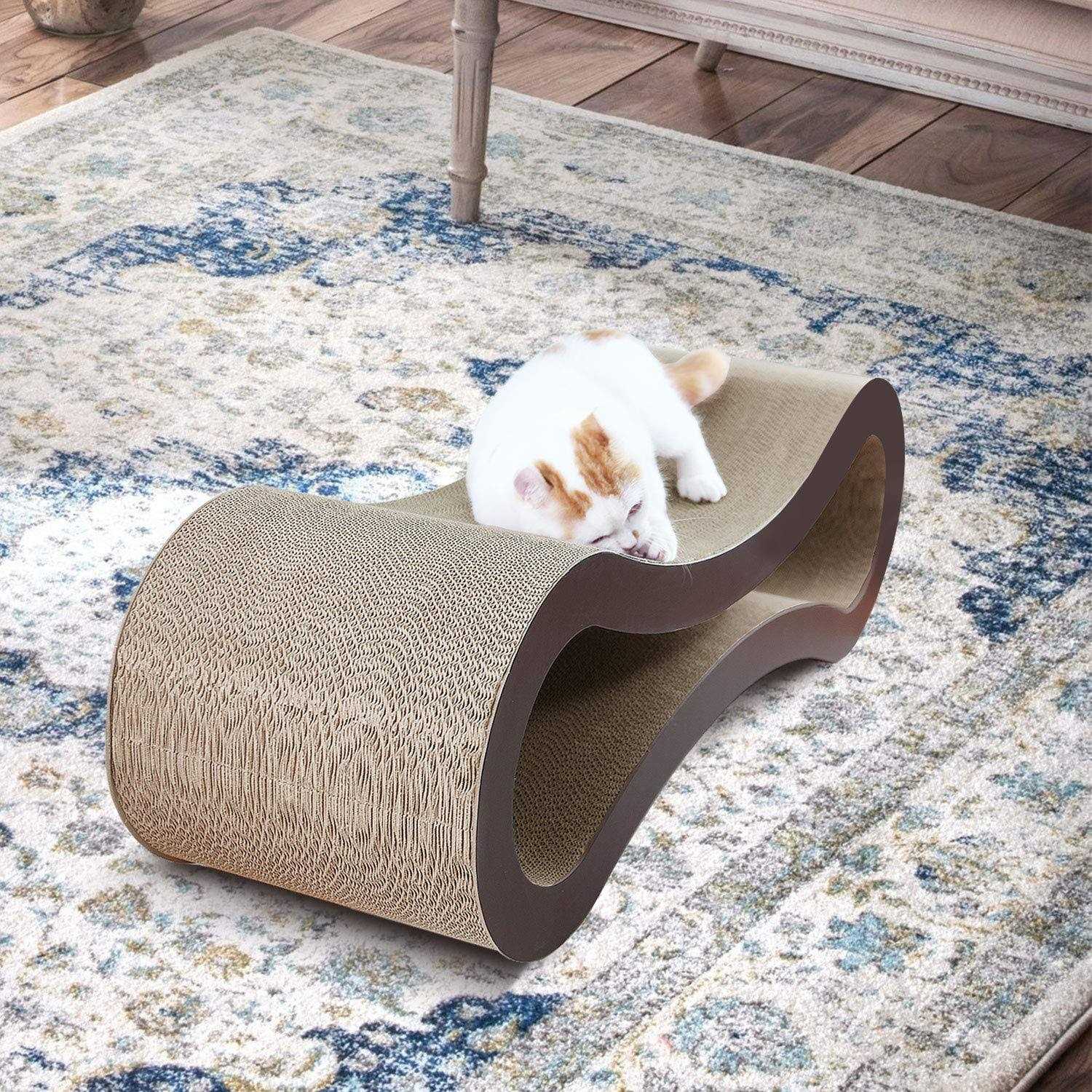 ScratchMe Cat Scratcher Cardboard Scratching Pad House Bed Furniture Protector - Pet Supplies online store
