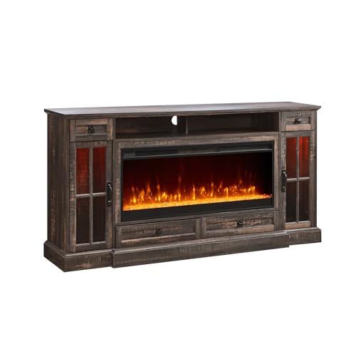 RedLemon Farmhouse Fireplace TV Stand for 80 Inch TV, 36