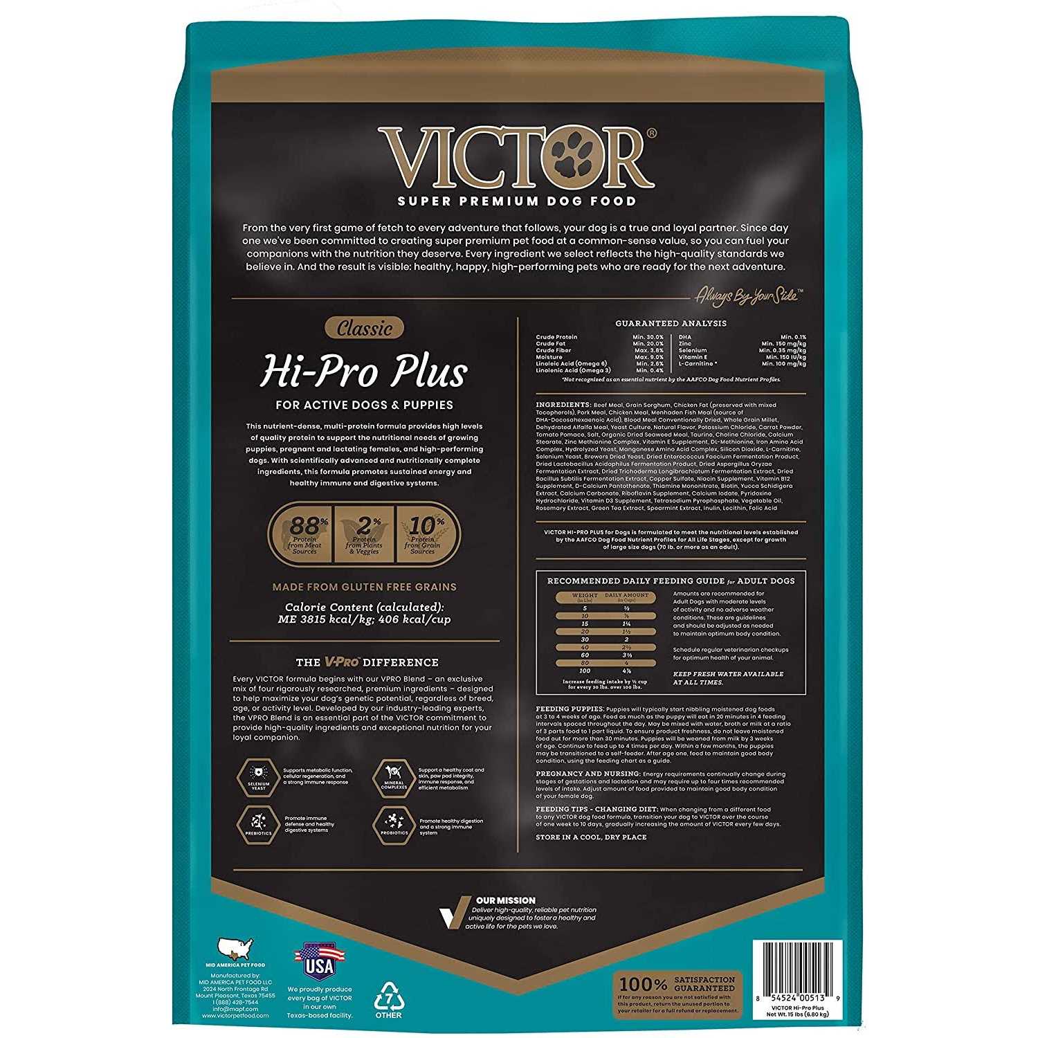 Victor Hi-Pro Plus Dry Dog Food - Pet Supplies online store