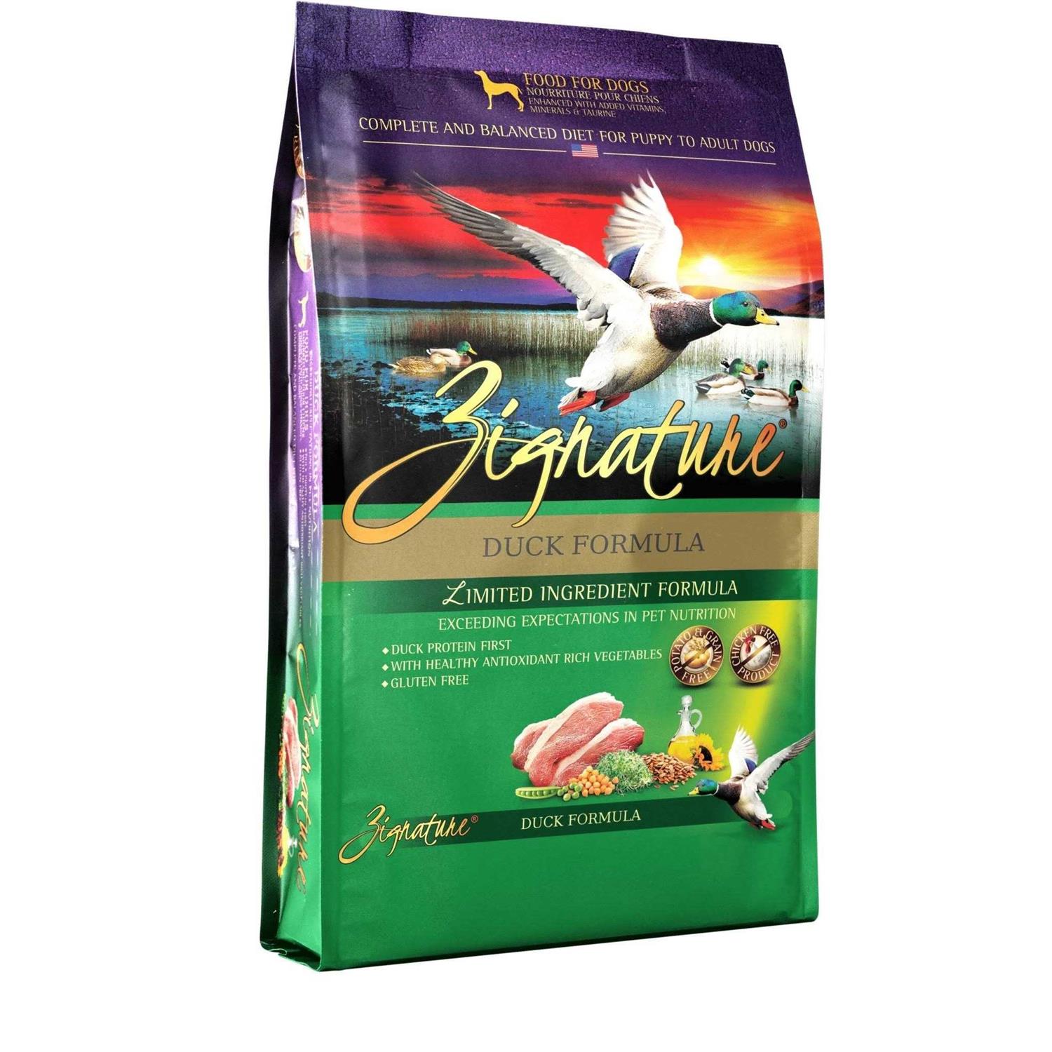 Zignature Duck Dry Dog Food Limited Ingredient Formula - Pet Supplies online store
