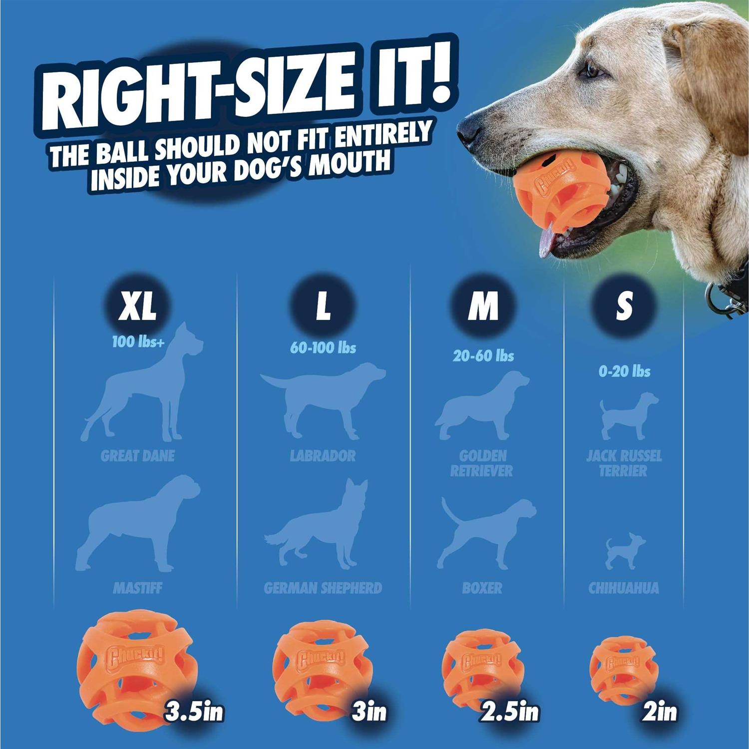 Chuckit! Breathe Right Fetch Ball - Pet Supplies online store