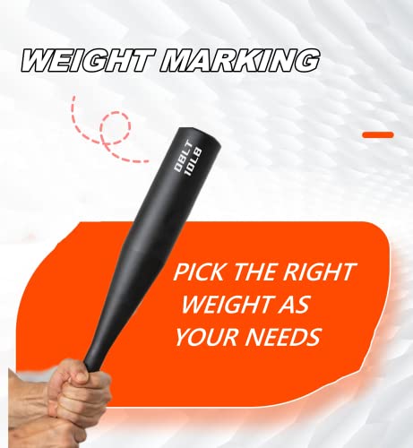 Indian Clubs - Steel Clubs for Workout Training, Weighted Exercise, 5LB, 10LB, 15LB for Strength Training