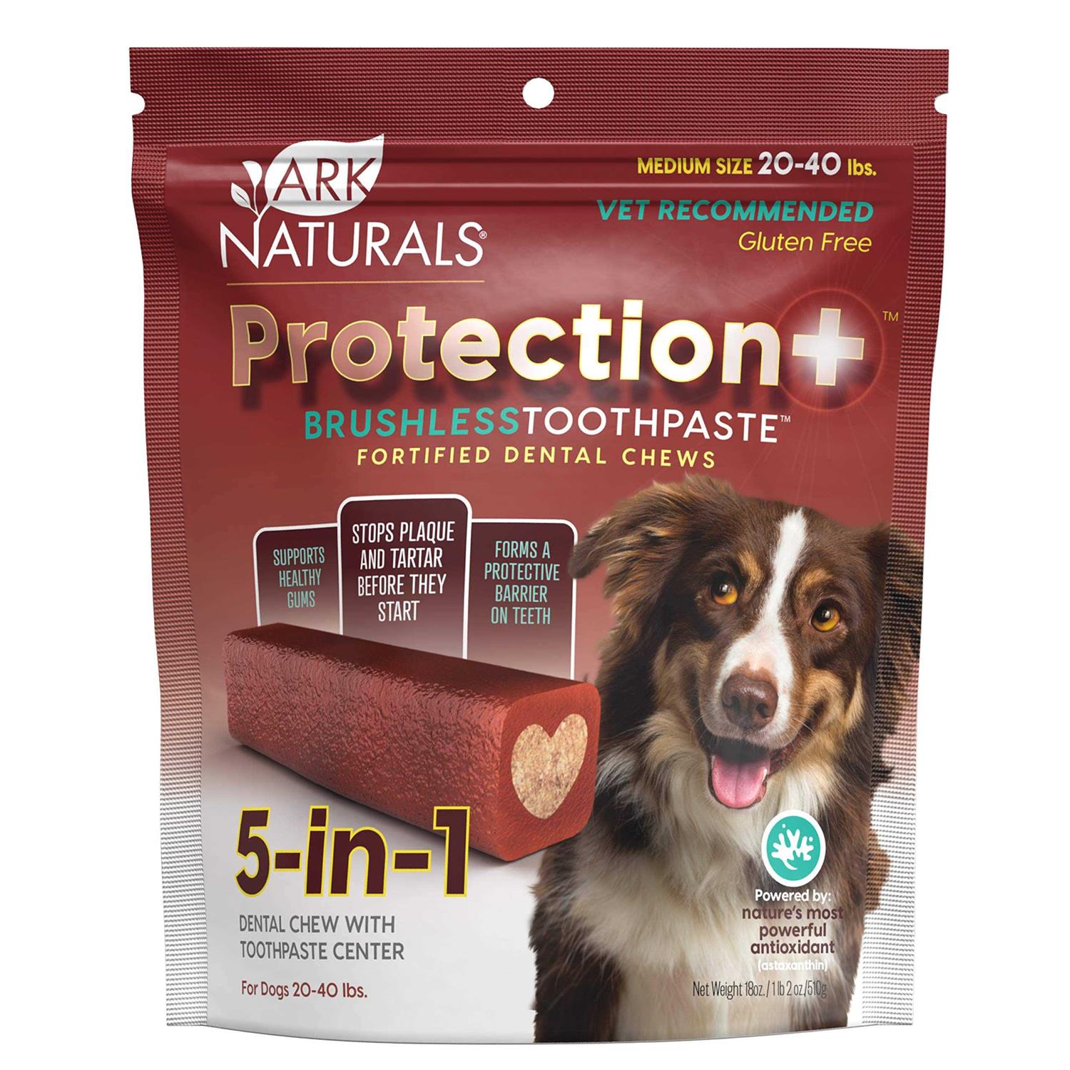 Ark Naturals Protection+ Brushless Toothpaste Dental Chews - Pet Supplies online store