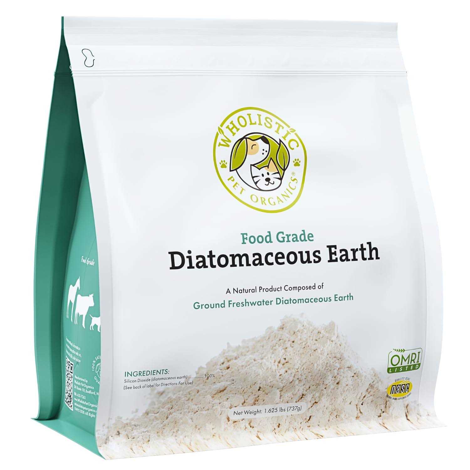 Wholistic Pet Organics Diatomaceous Earth Powder Supplement for Dogs & Cats - Pet Supplies online store
