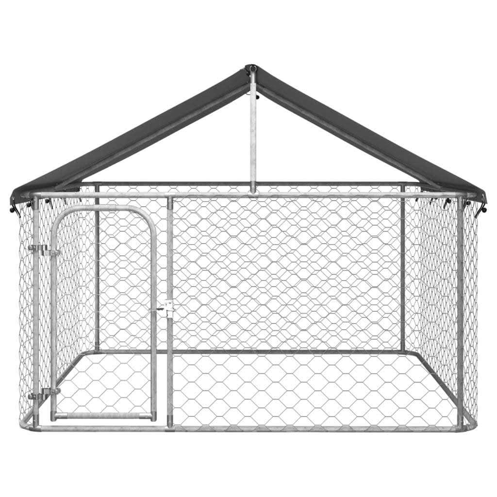 vidaXL Outdoor Dog Kennel with Roof - Pet Supplies online store