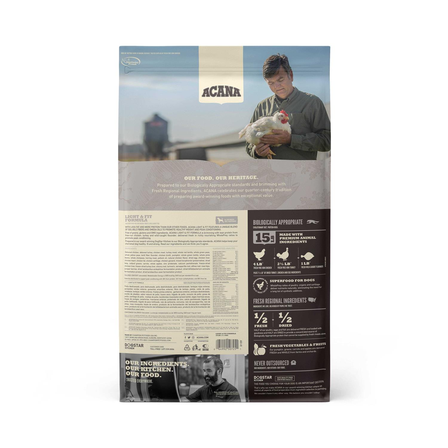 Acana Light & Fit Dry Dog Food - Pet Supplies online store