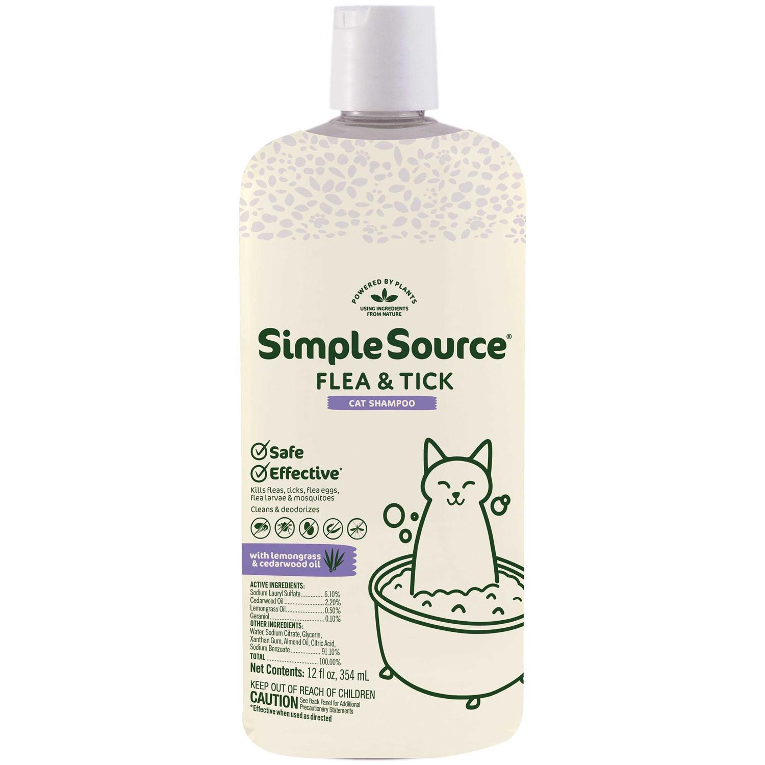 SimpleSource Flea & Tick Shampoo for Cats - Pet Supplies online store