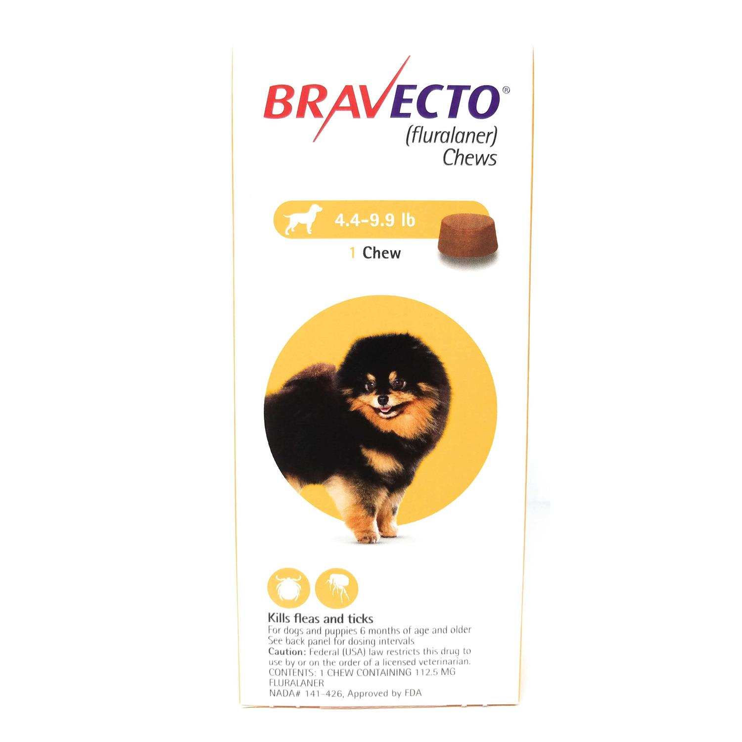 Bravecto Chews for Dogs 4.4-9.9 lbs - Pet Supplies online store