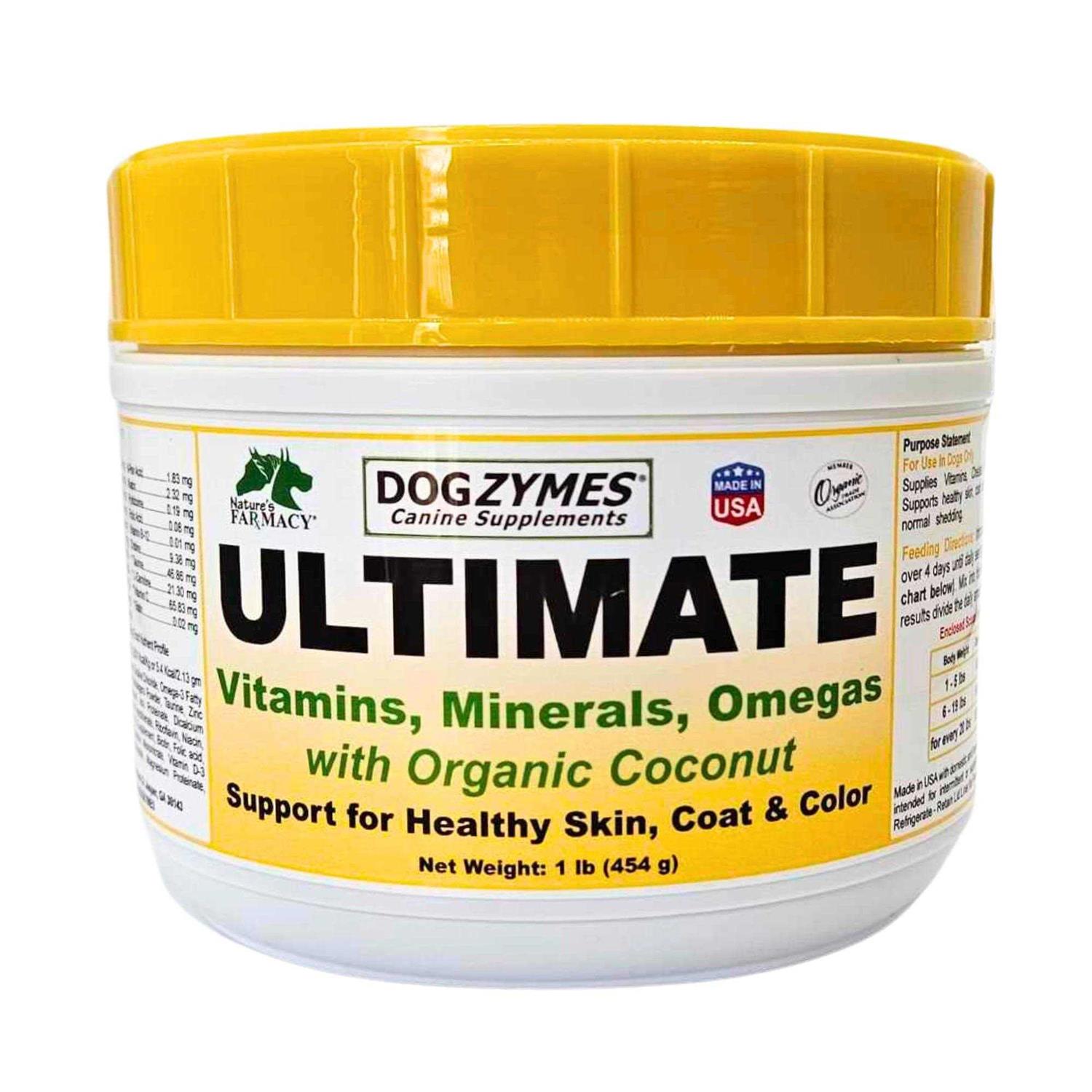 Dogzymes Ultimate for Best Skin/Coat with Organic Coconut - Pet Supplies online store