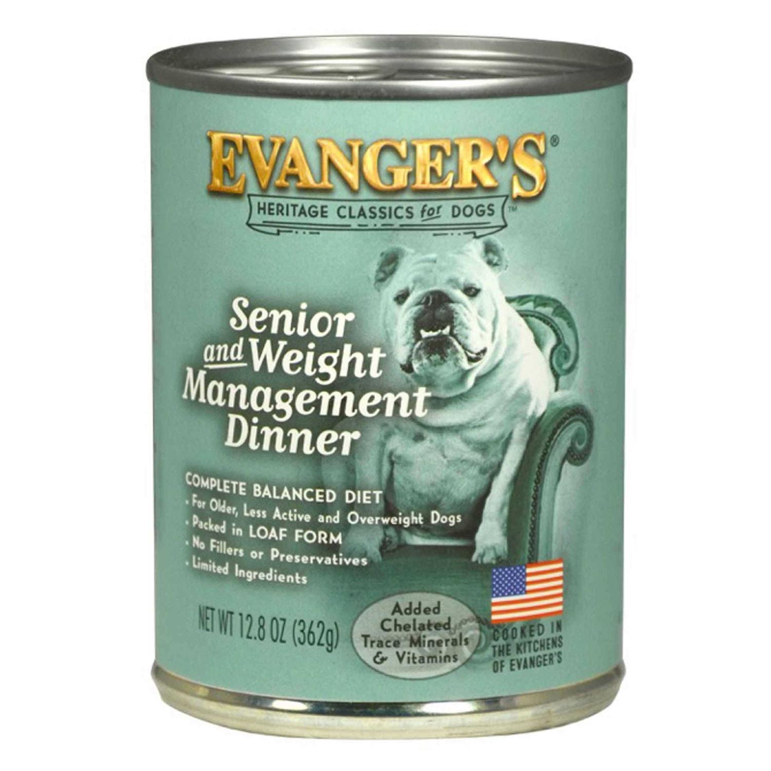 Evanger's Heritage Classic Senior Weight Management Wet Dog Food - Pet Supplies online store