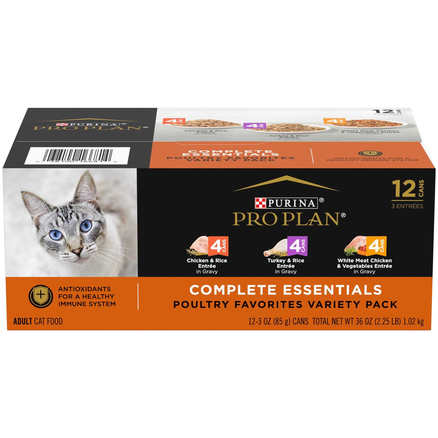 Purina Pro Plan Cat Food Chicken & Turkey Variety Pack - Pet Supplies online store