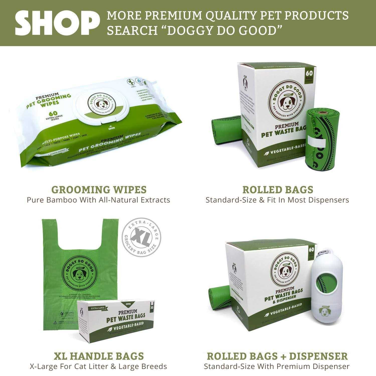 Doggy Do Good Poop Bags Dog Waste Bags Unscented - Pet Supplies online store