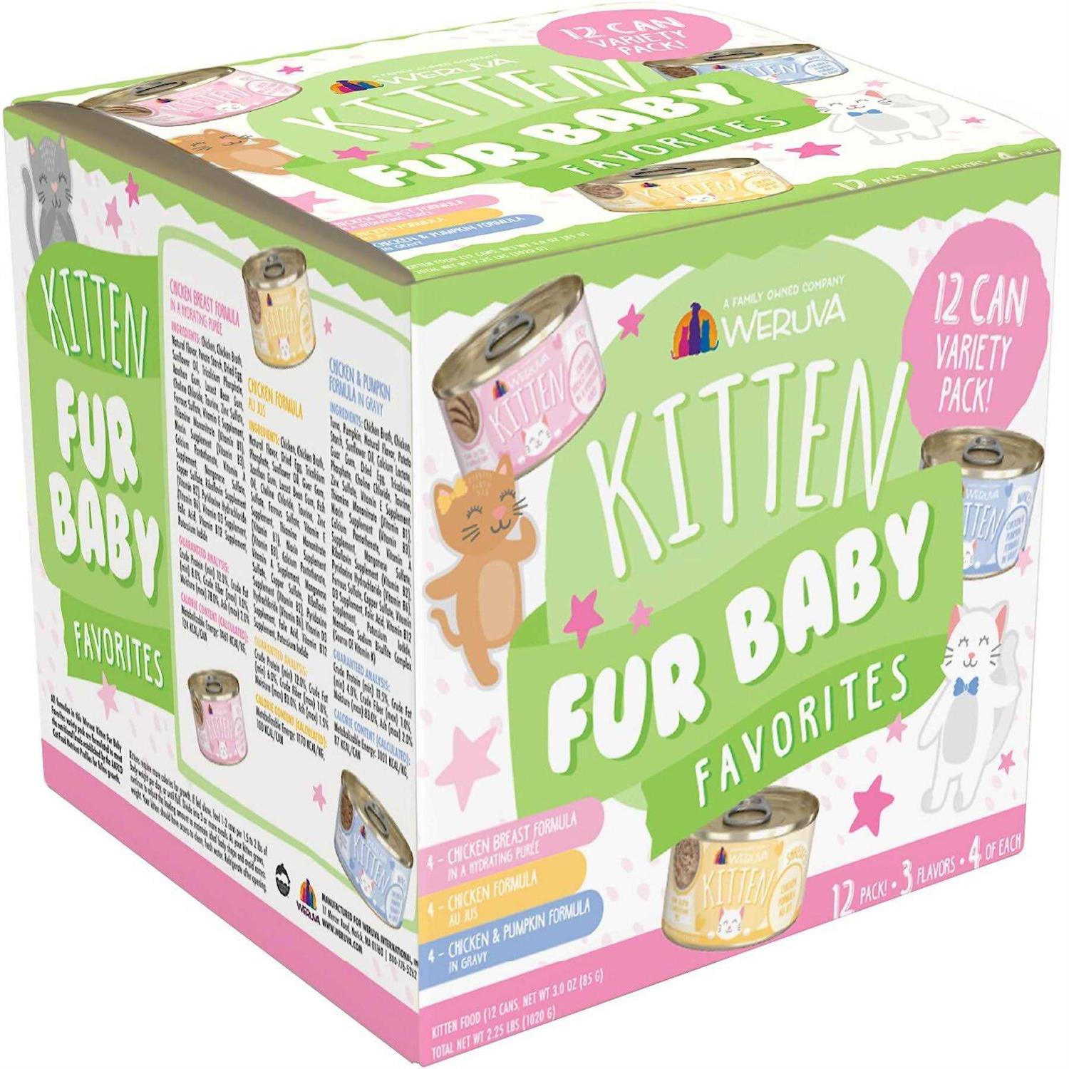 Weruva Kitten Fur Baby Favorites Cat Food Variety Pack - Pet Supplies online store
