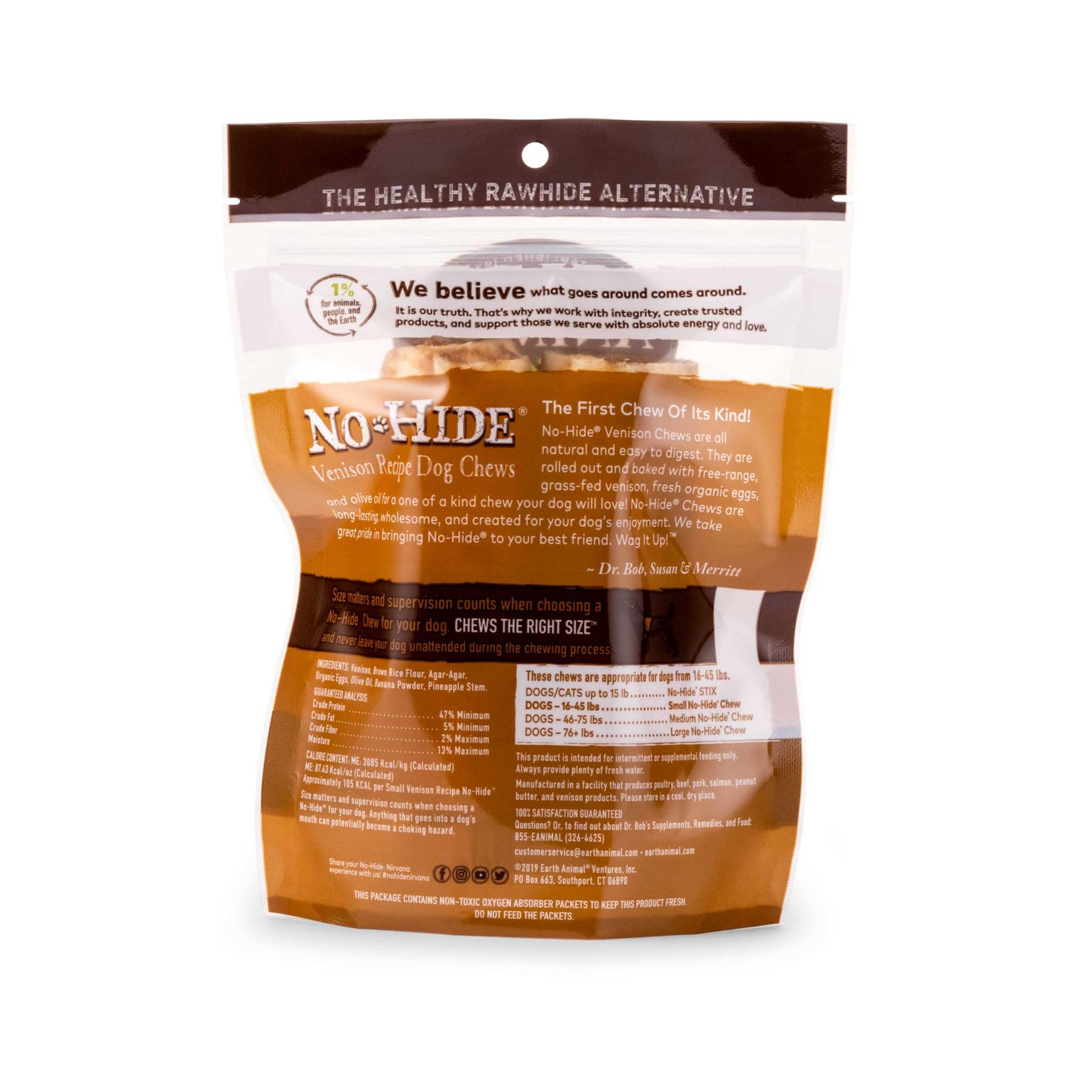 Earth Animal No Hide Venison - Pet Supplies online store