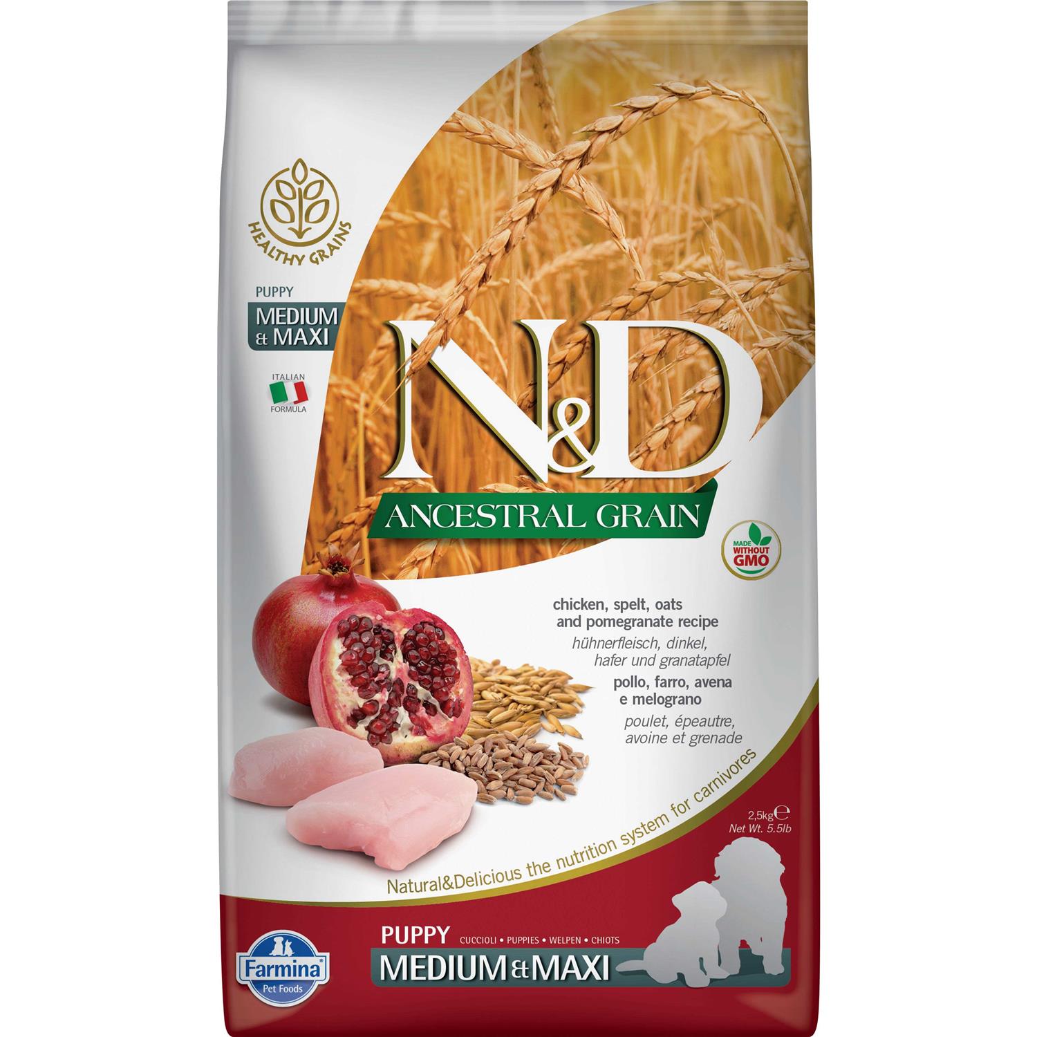 Farmina N&D Ancestral Grain Chicken & Pomegranate Dry Dog Food - Pet Supplies online store